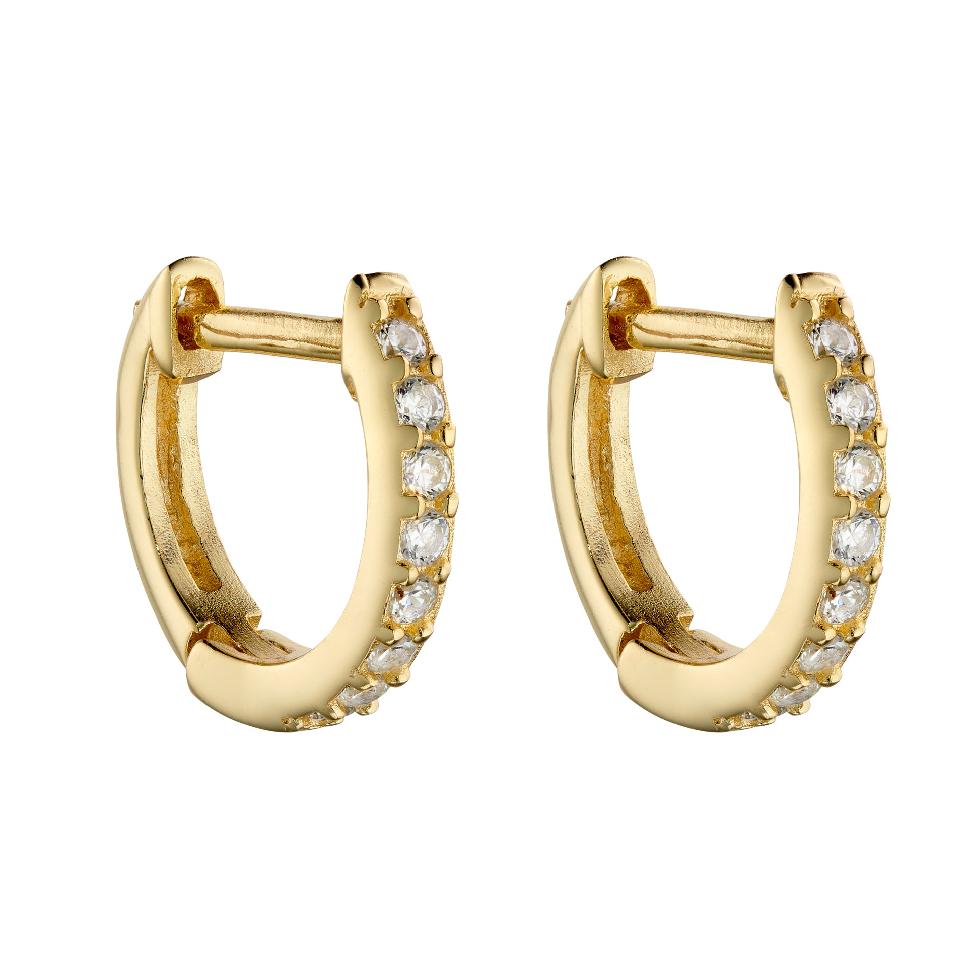 Hoop Earrings with Cubic Zirconia