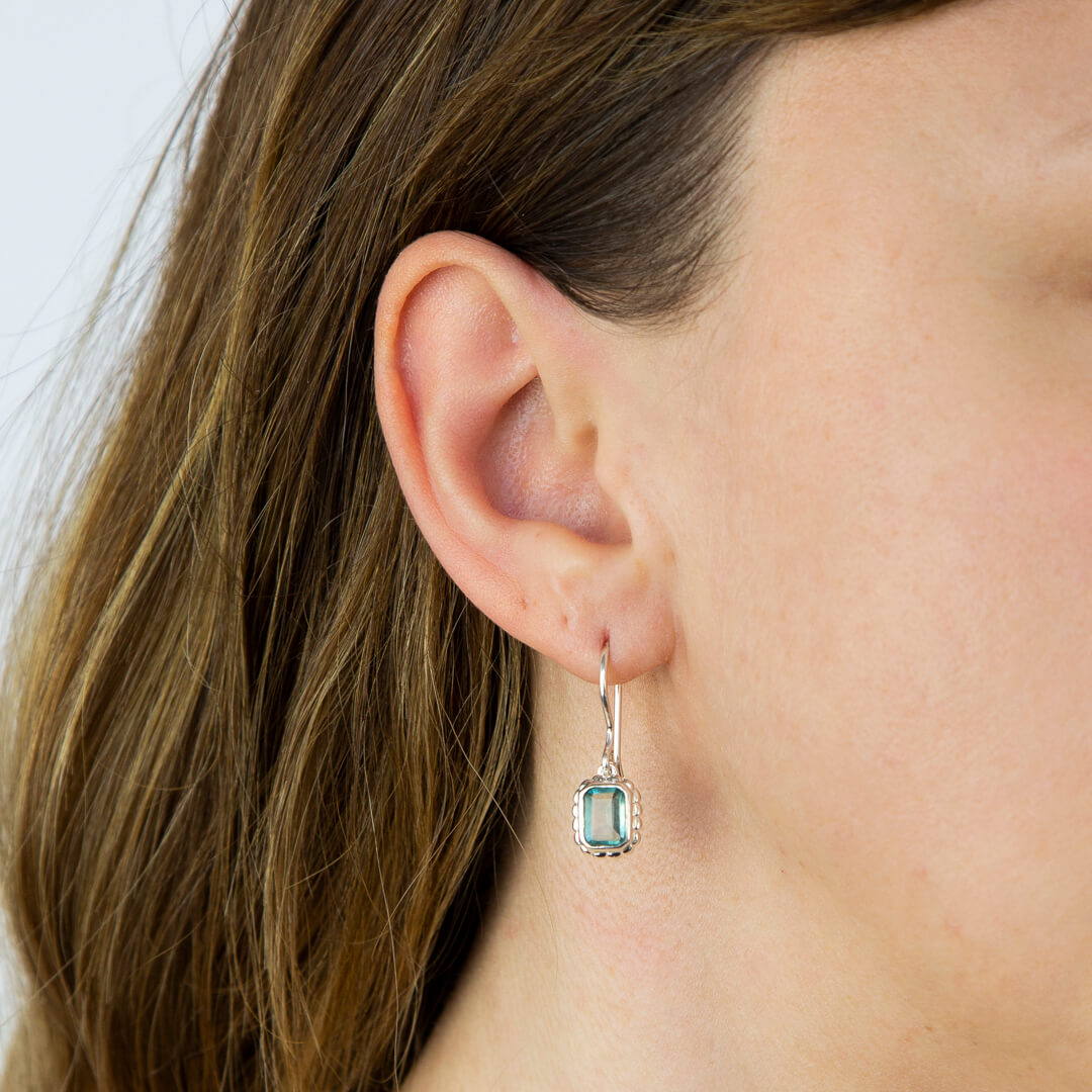 Curve Surround Drop Earrings