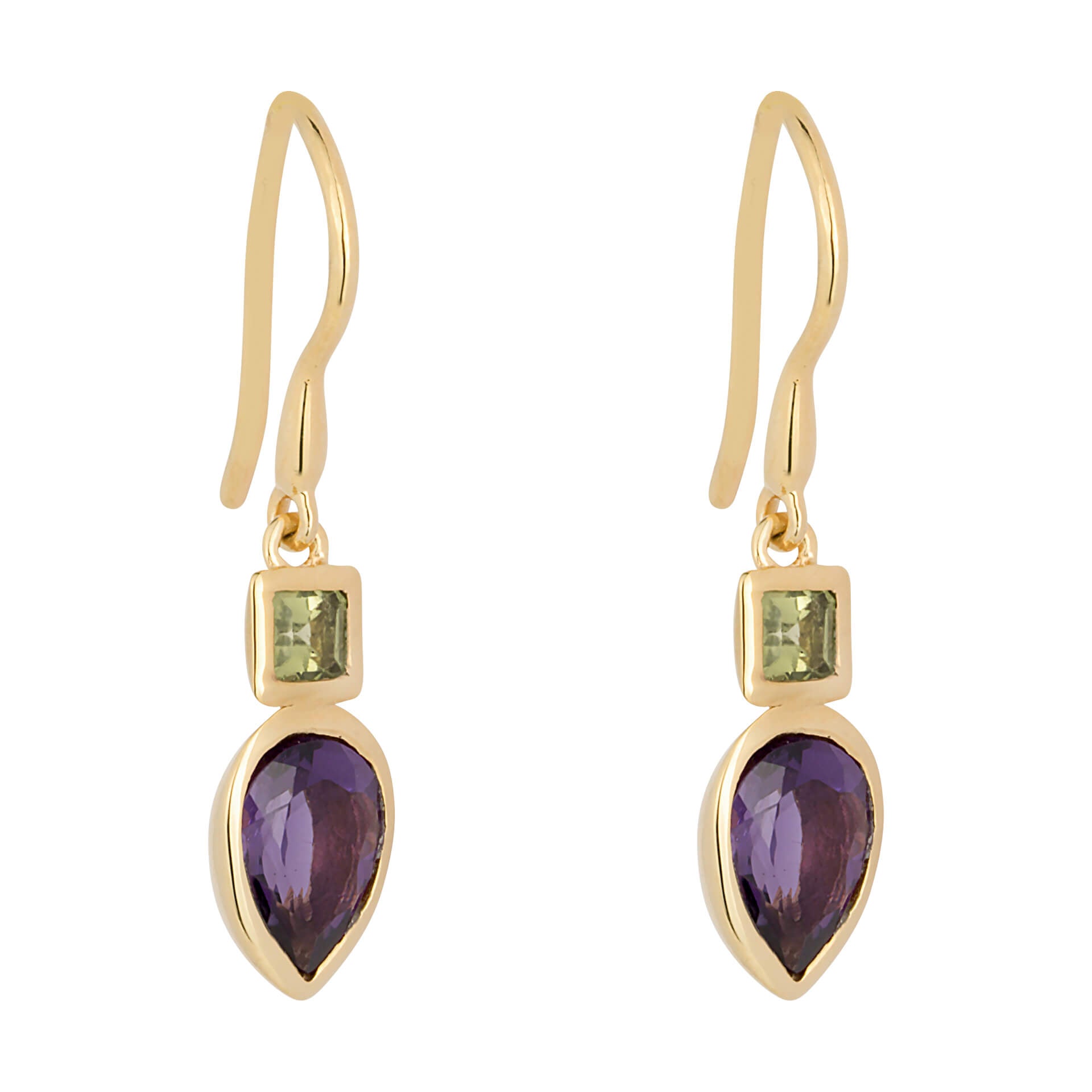Iris Petal Drop Earrings