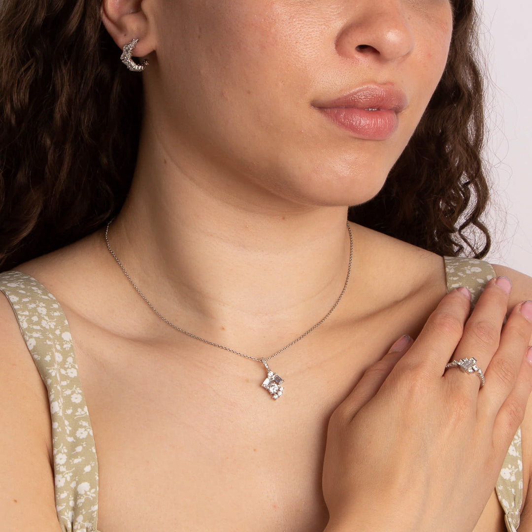 Baguette Scatter Pendant