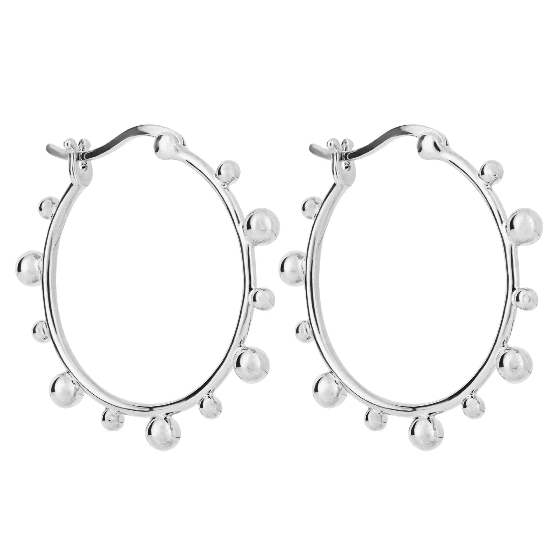 Ball Hoop Earrings