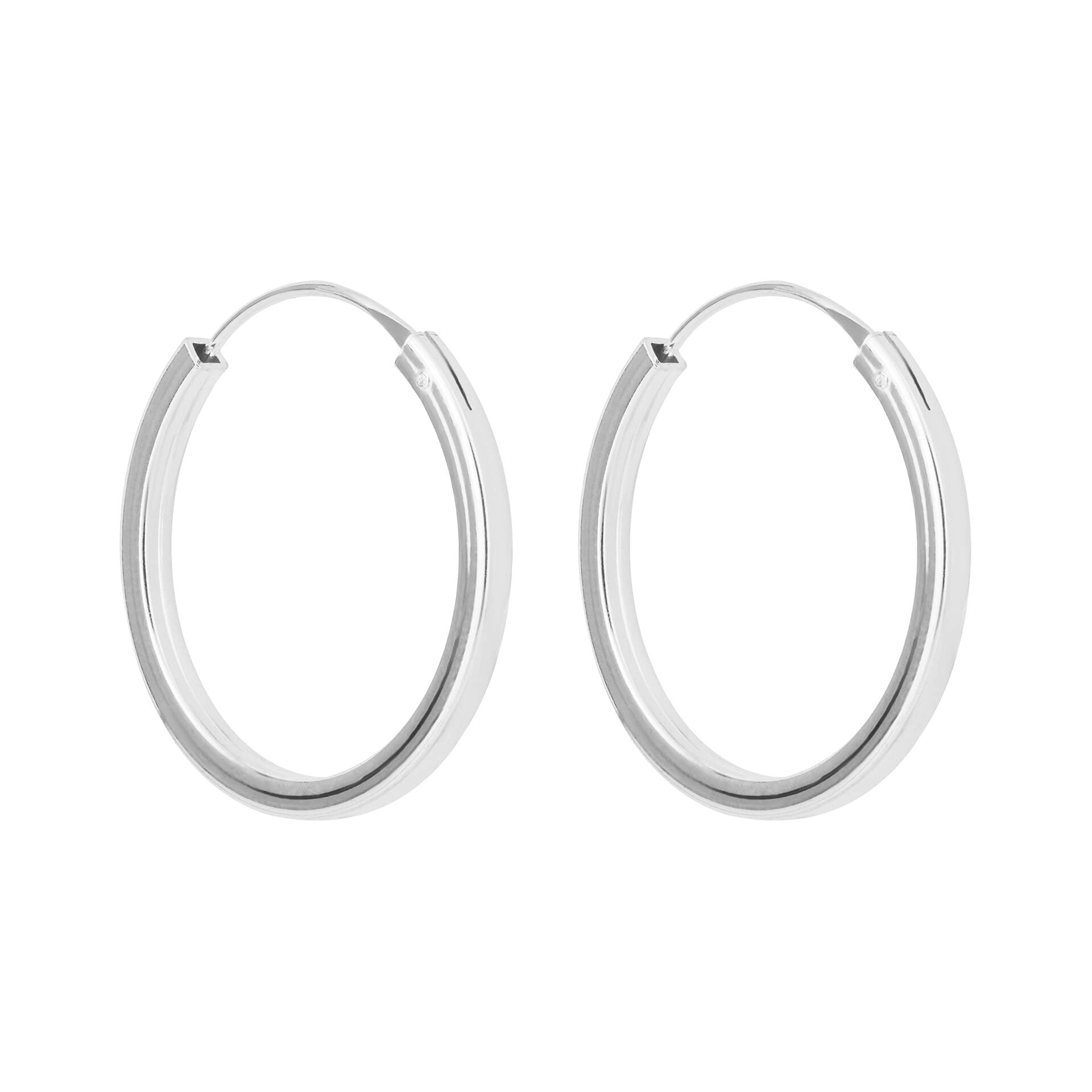 Square Cut Hoop Earrings