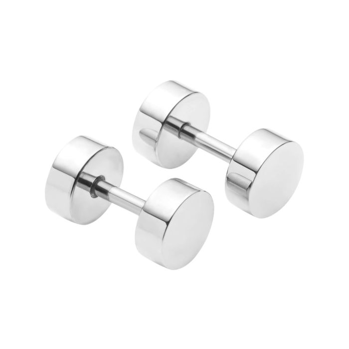 Plain Round Stud Earrings