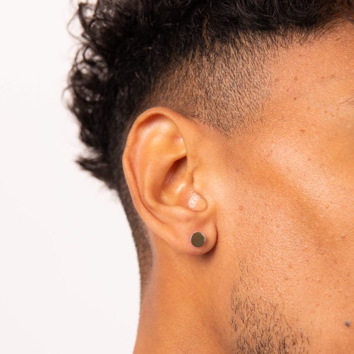 Plain Round Stud Earrings