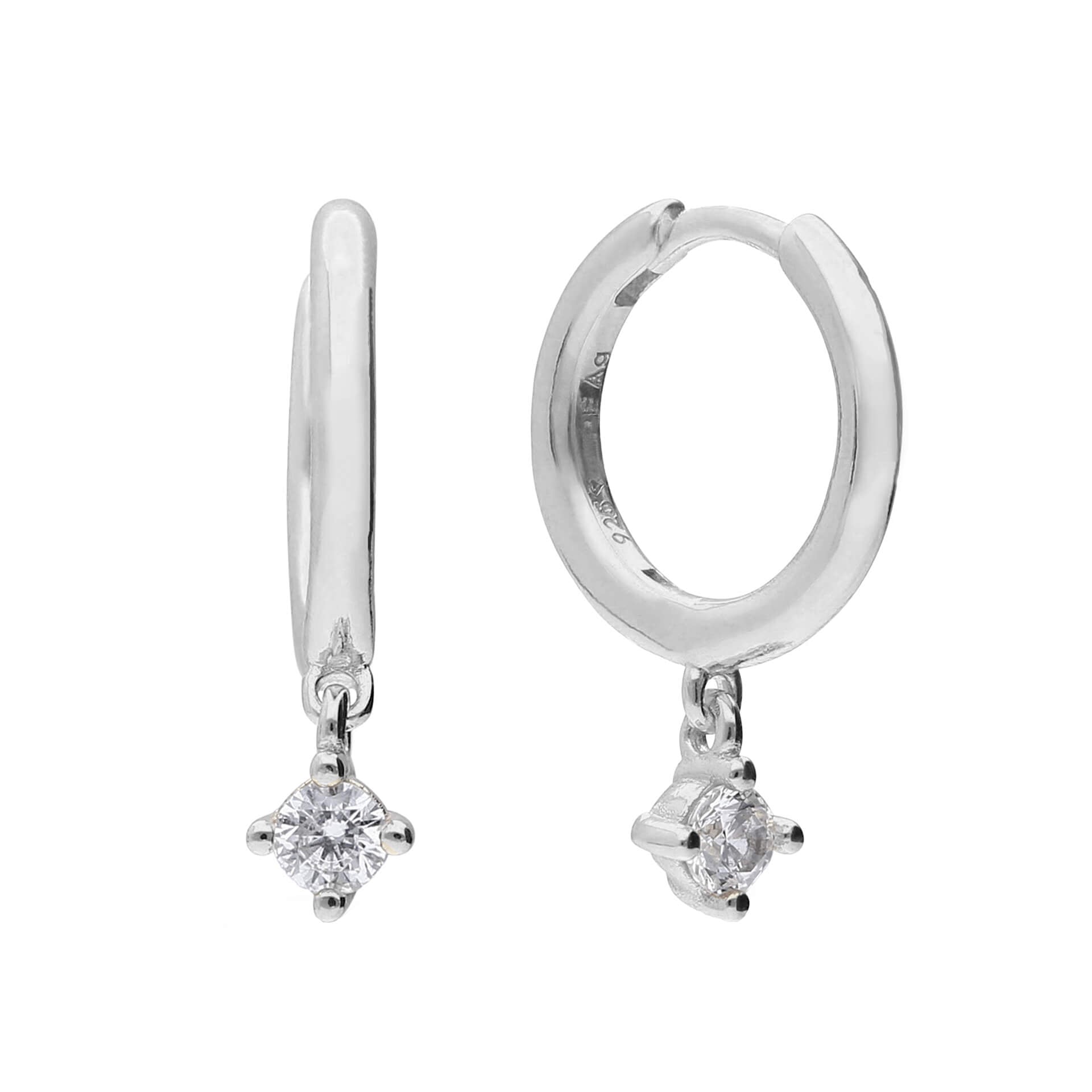 Assembled Hoop Earrings with Drop