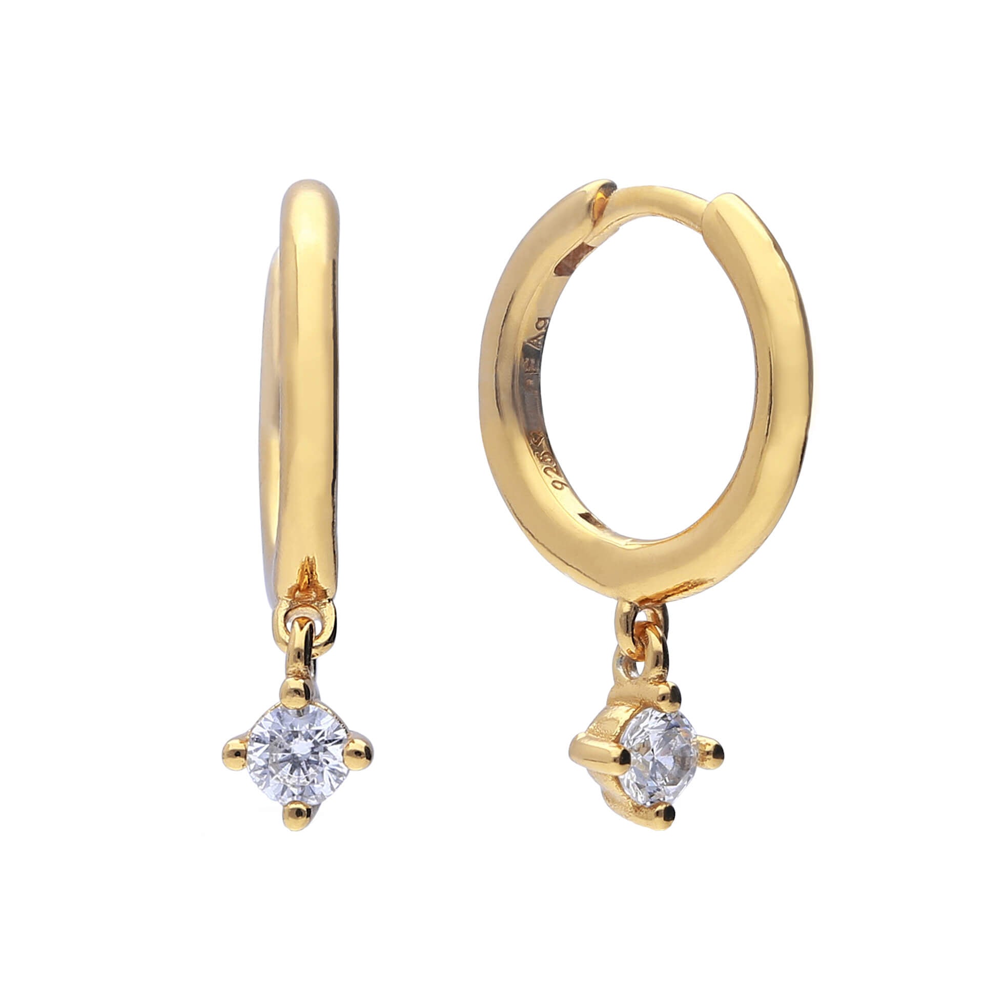 Assembled Hoop Earrings with Drop