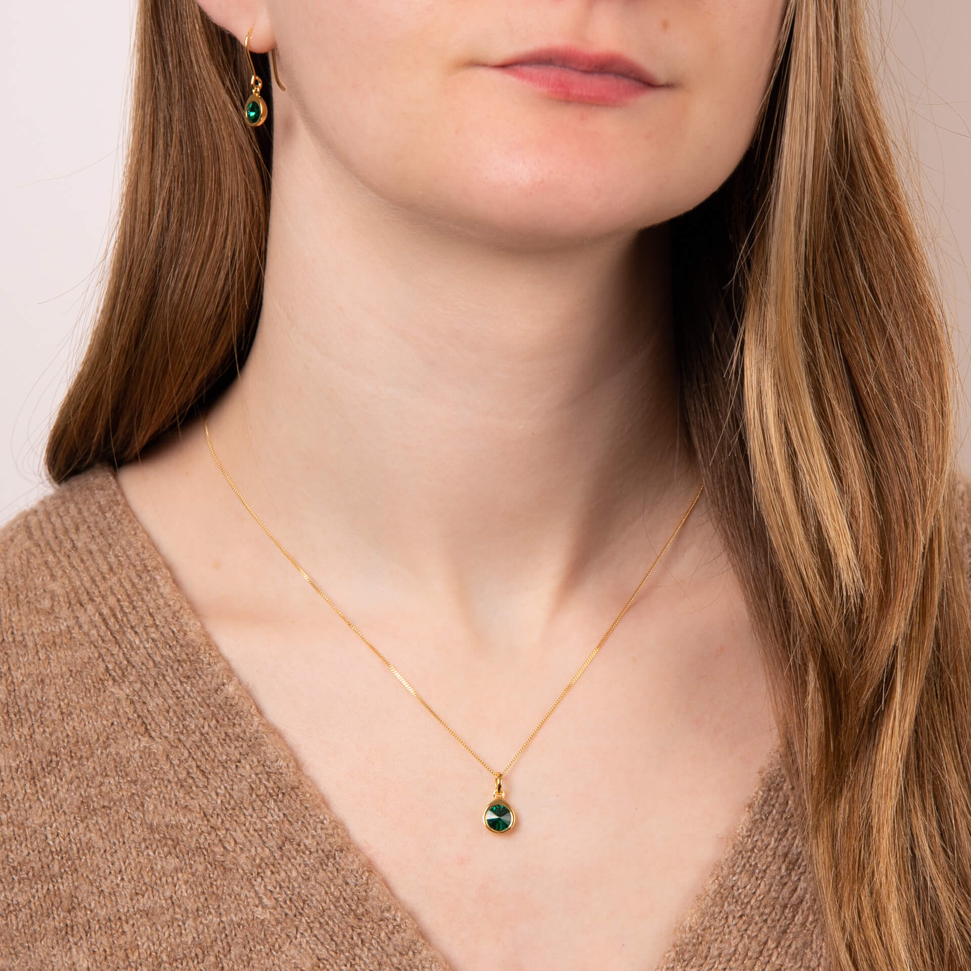 Crystal Teardrop Pendant