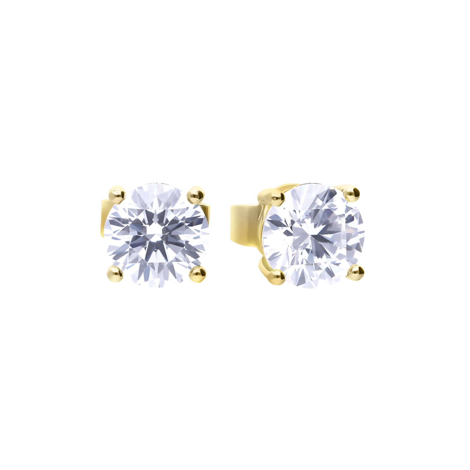 Four Claw Carat Stud Earrings
