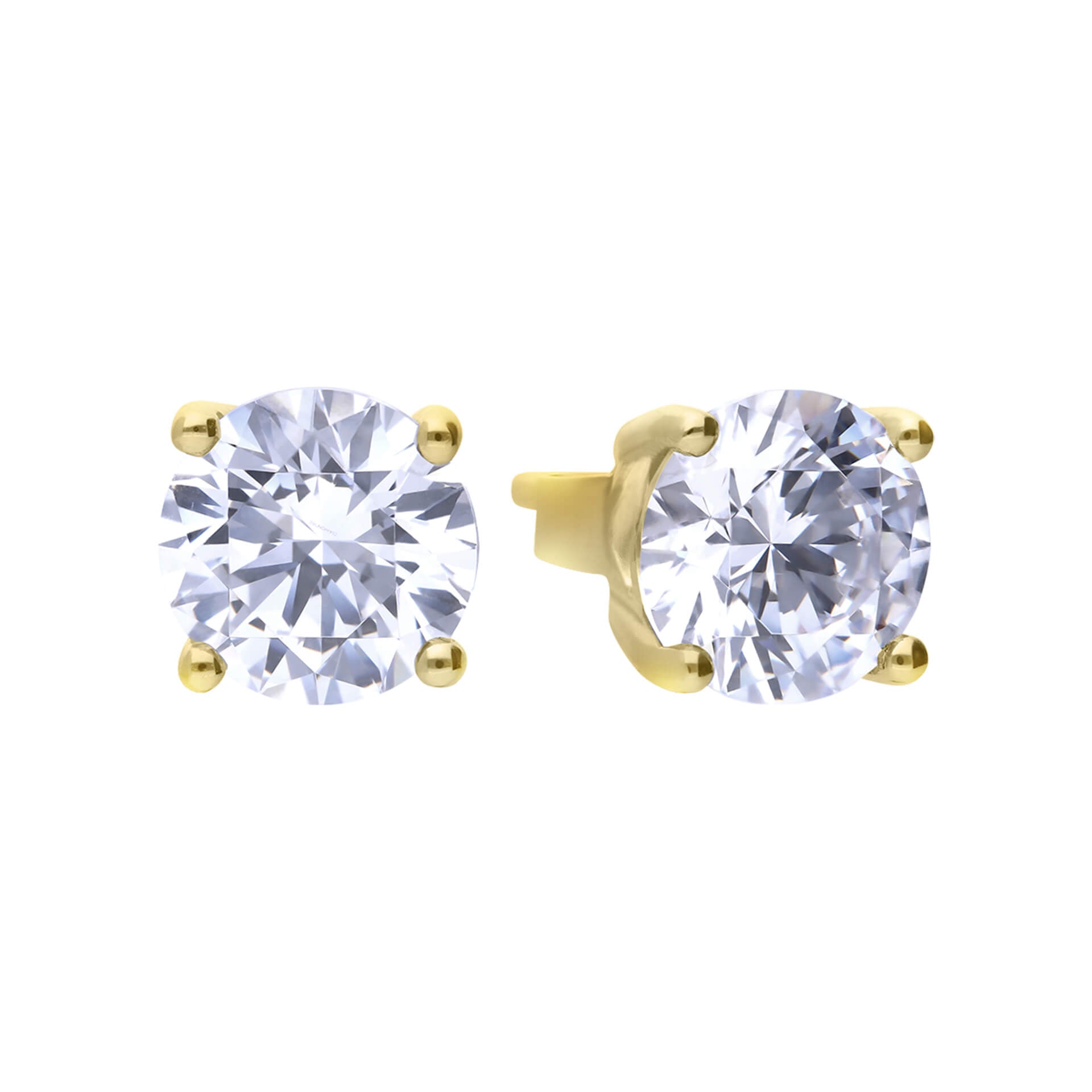 Four Claw Carat Stud Earrings