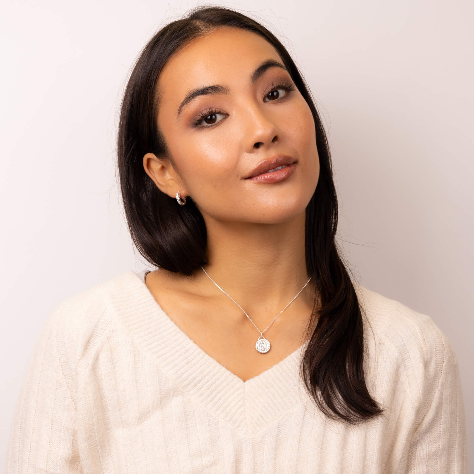 Textured Channel Hoop Earrings