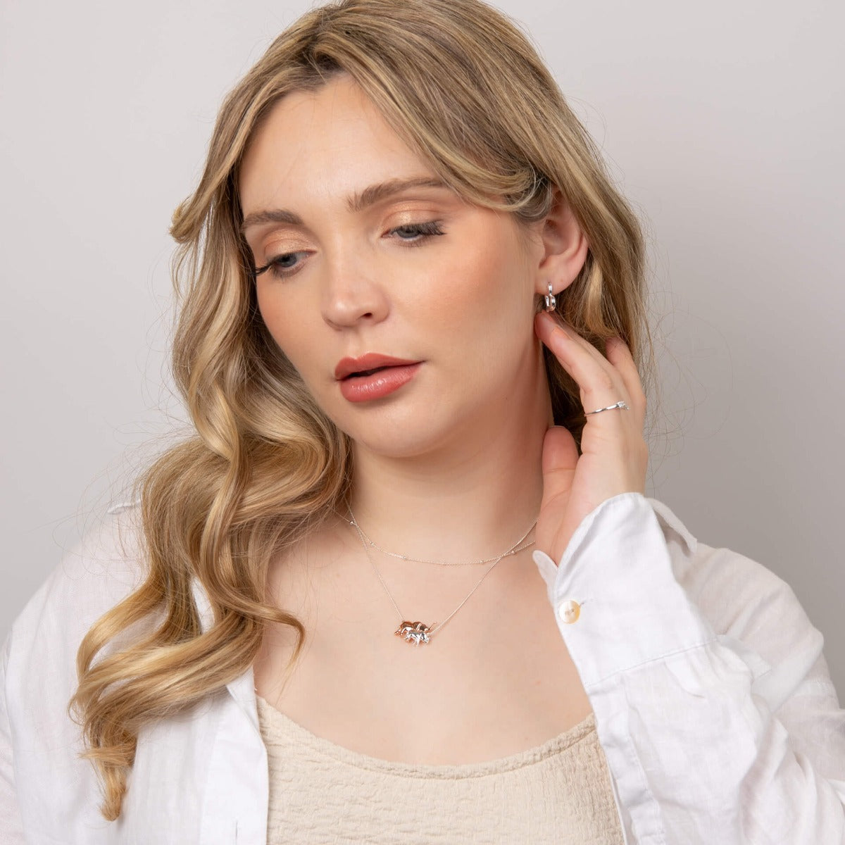 Open Heart Hoop Earrings