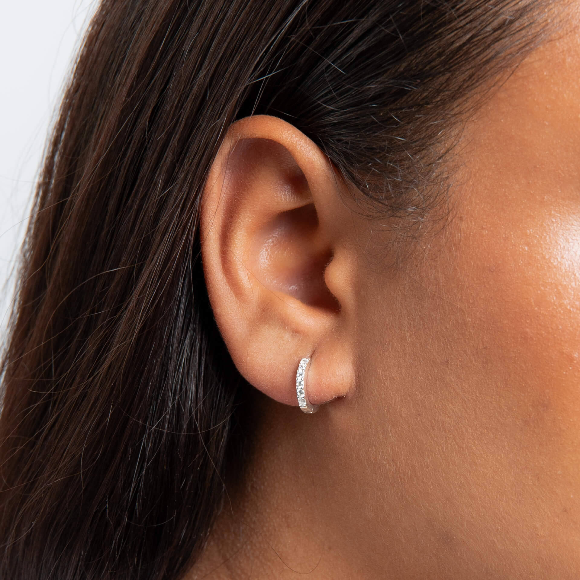 Crystal Hoop Earrings