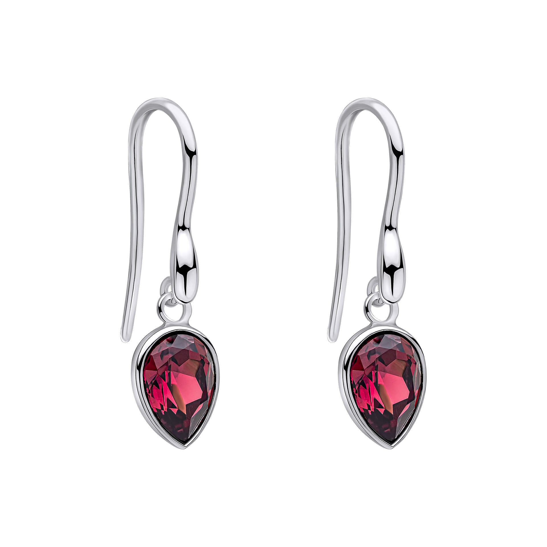 Pear Shape Crystal Drop Earrings