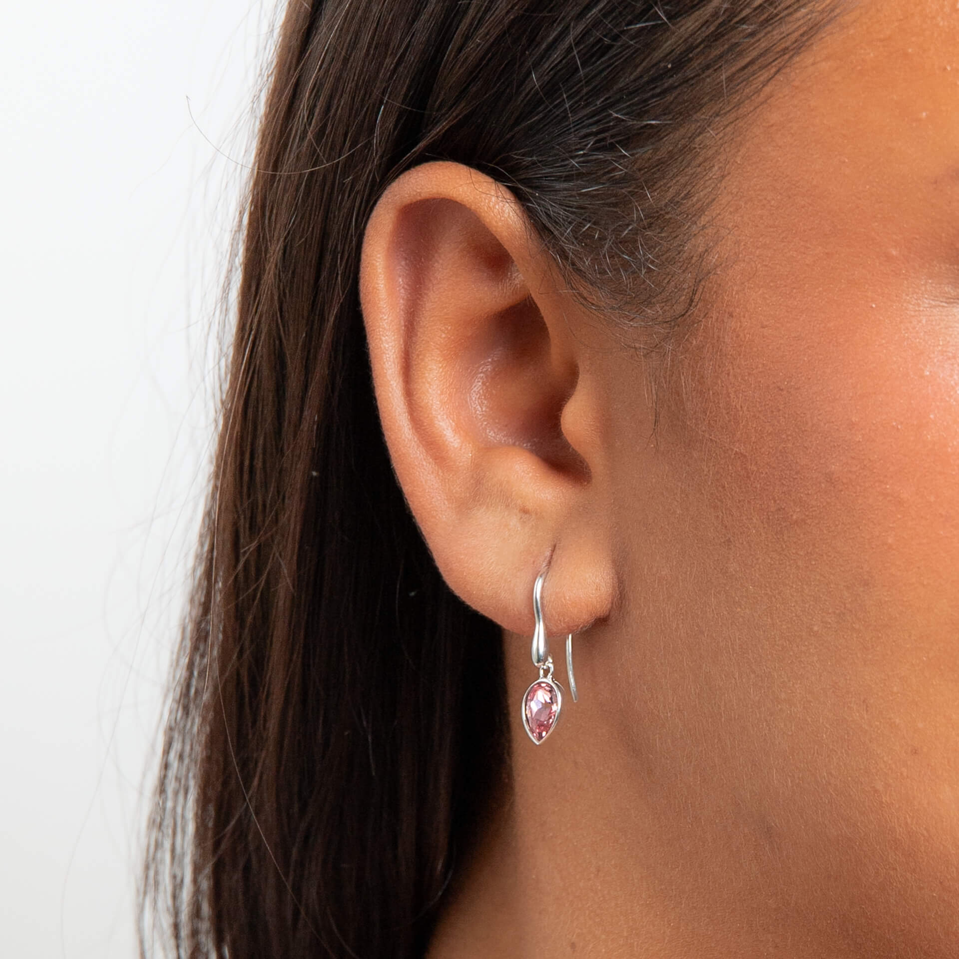 Pear Shape Crystal Drop Earrings