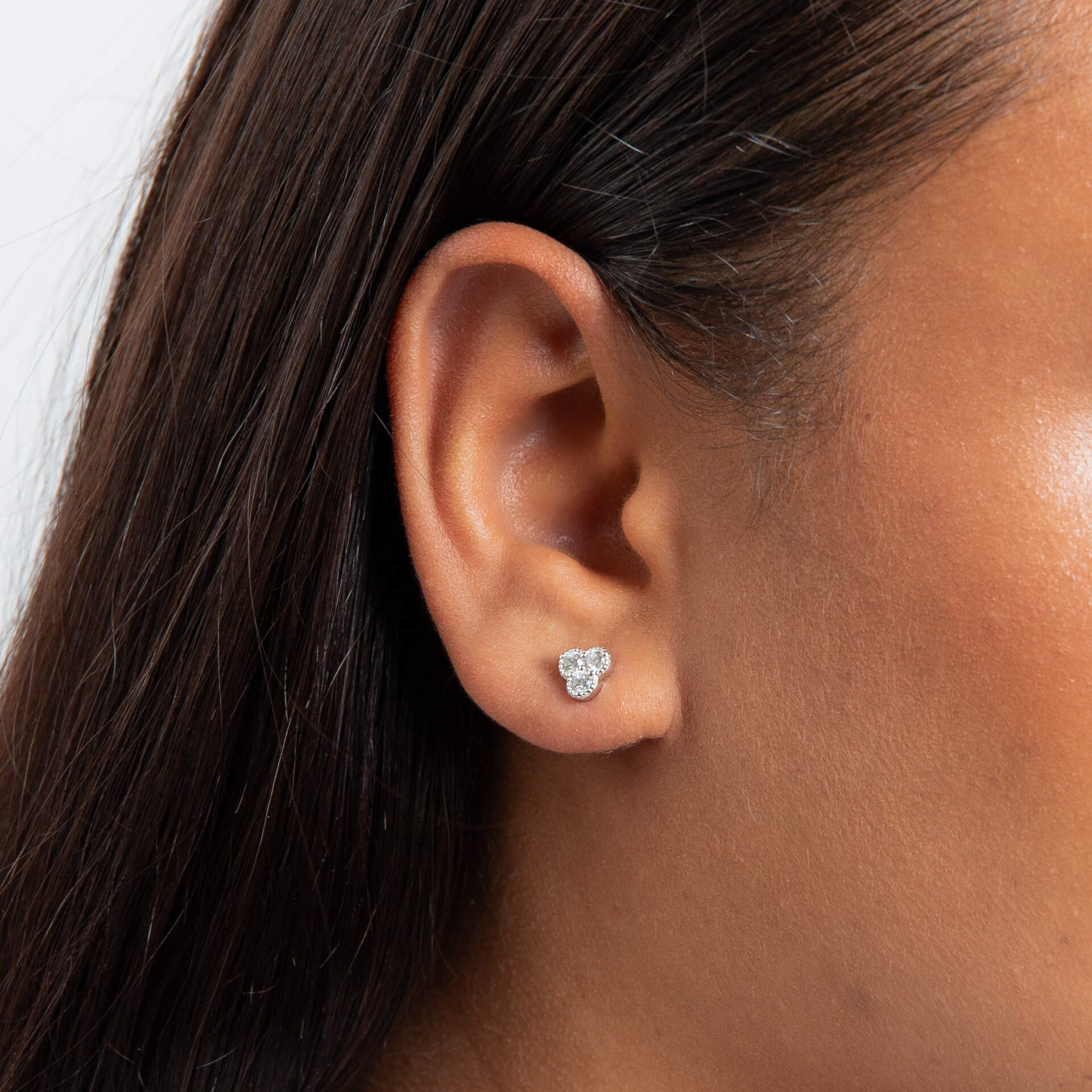 Trilogy Stud Earrings