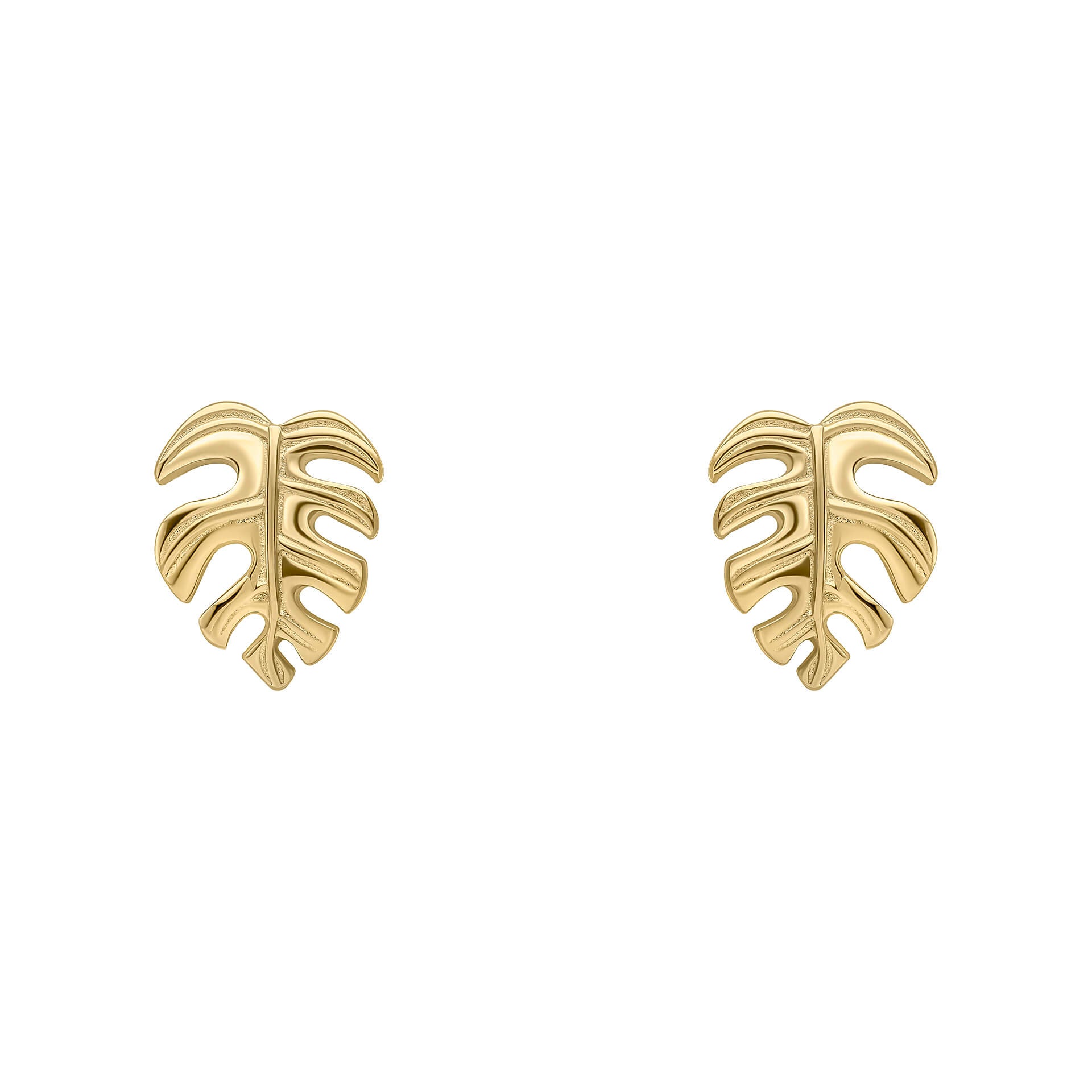 Monstera Leaf Stud Earrings