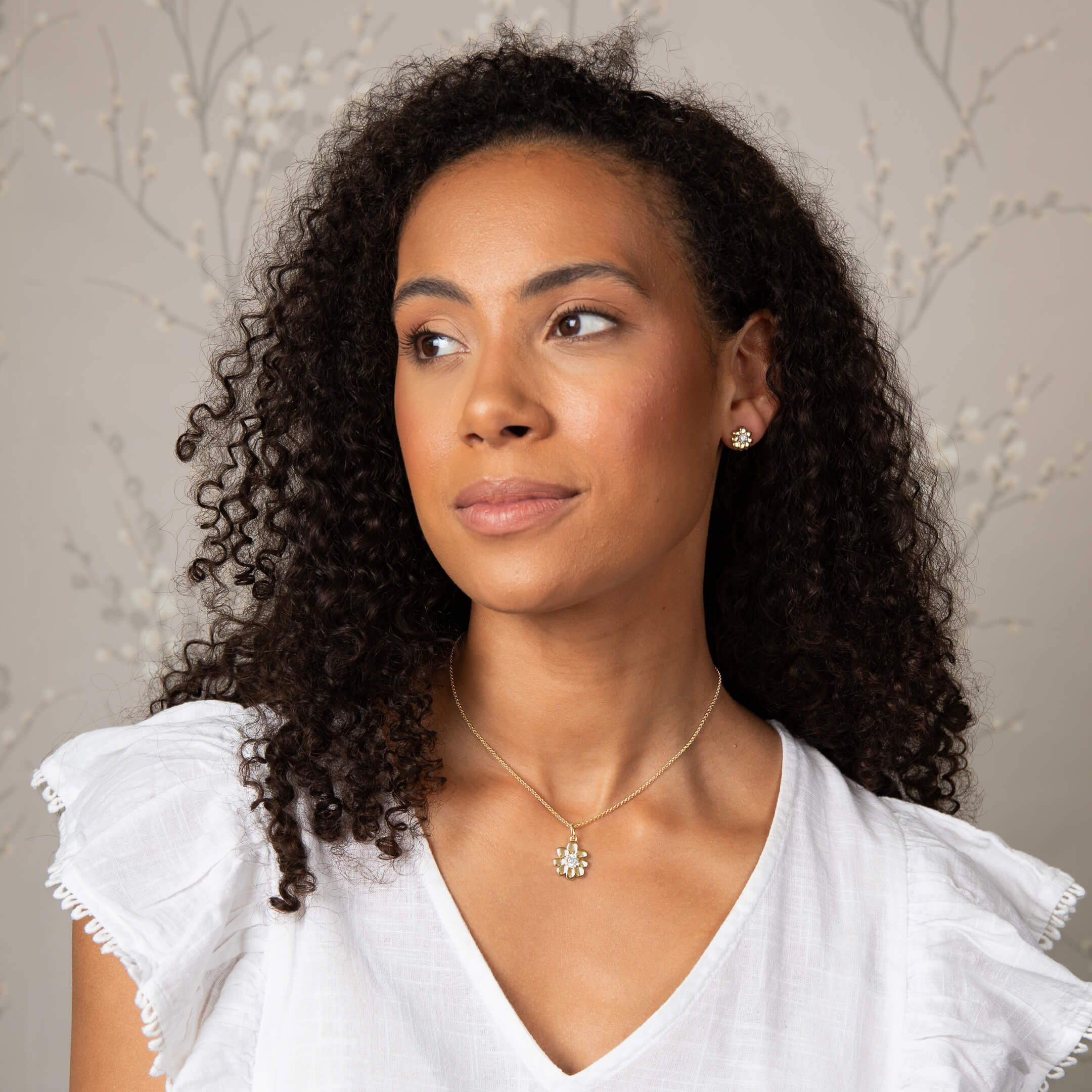 Cosmos Flower Necklace