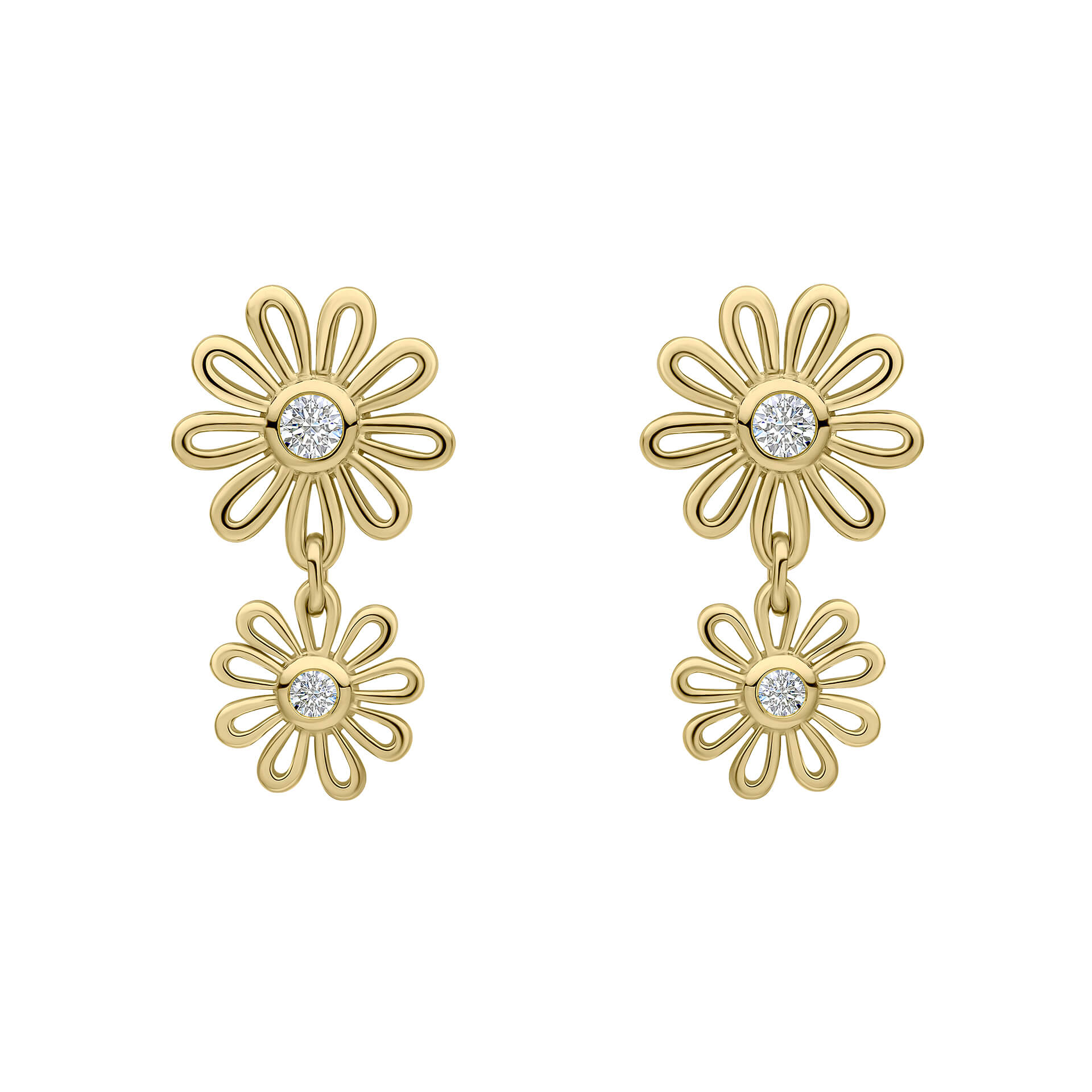 Thorncliff Daisy Drop Earrings