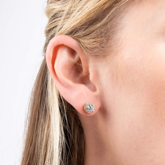 Halo Stud Earrings