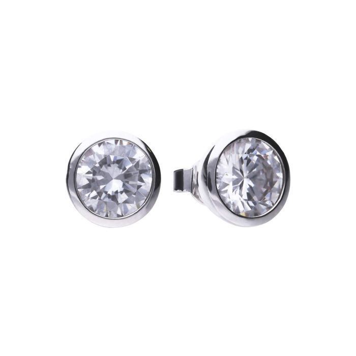 Bezel Set Carat Stud Earrings