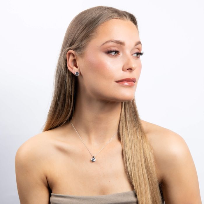 Bezel Set Carat Stud Earrings