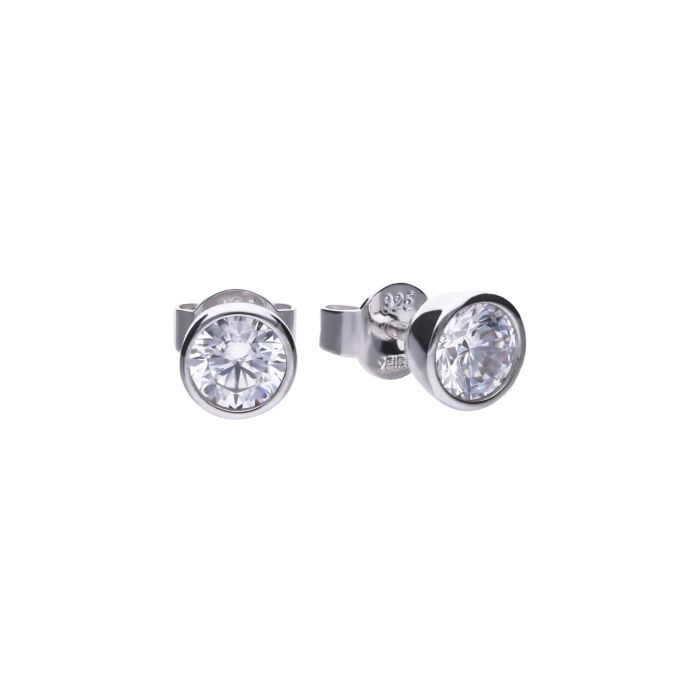 Bezel Set Carat Stud Earrings