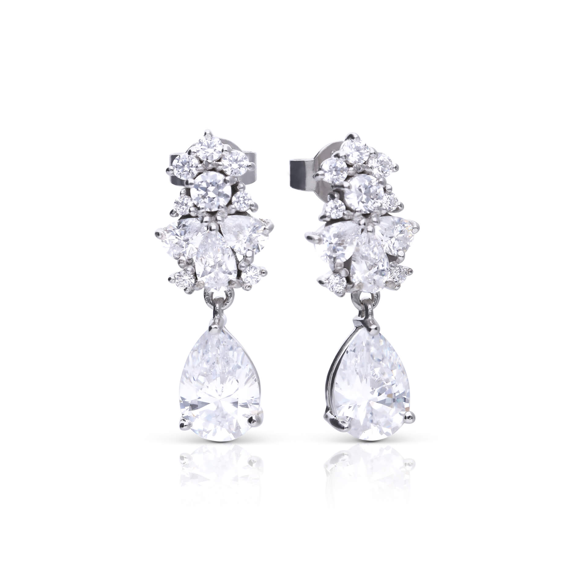 Ornate Statement Teardrop Earrings