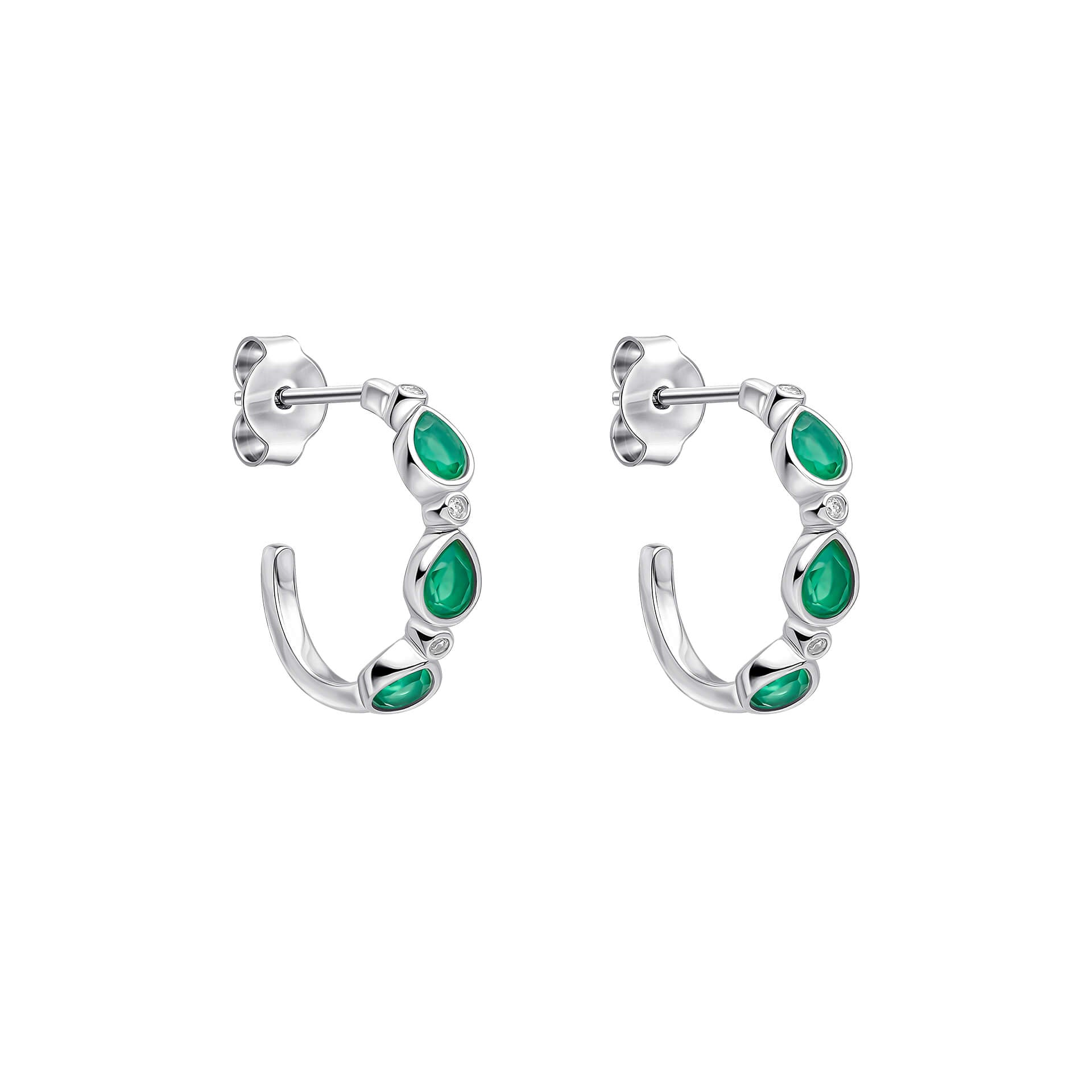 Thornage Flowers Hoop Earrings