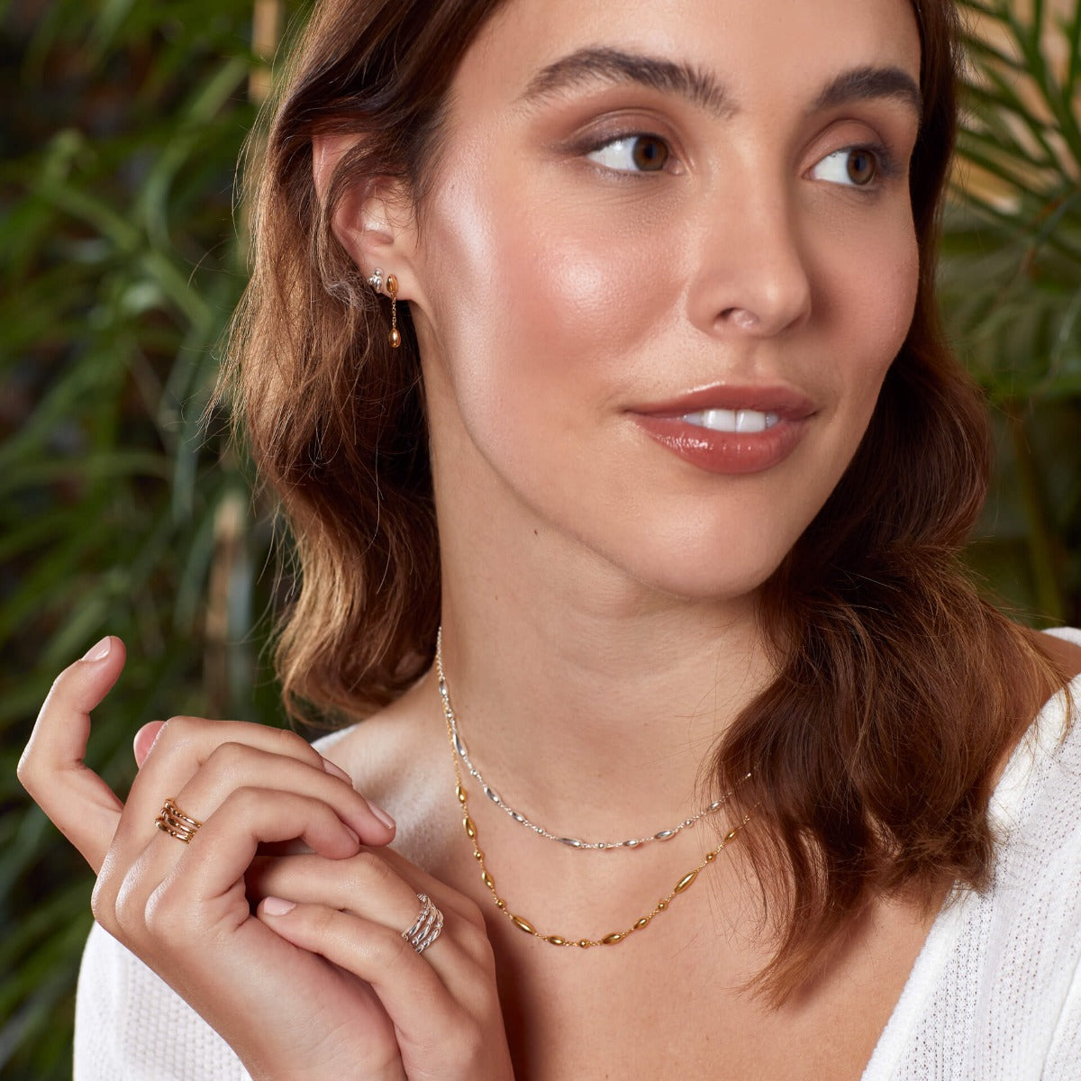 Flower Bud Drop Earrings