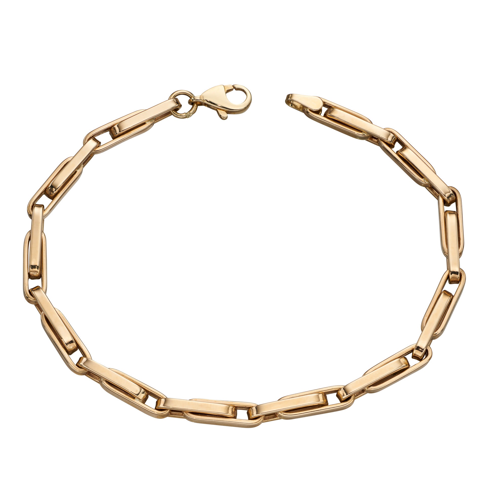 Long Flat Links Bracelet
