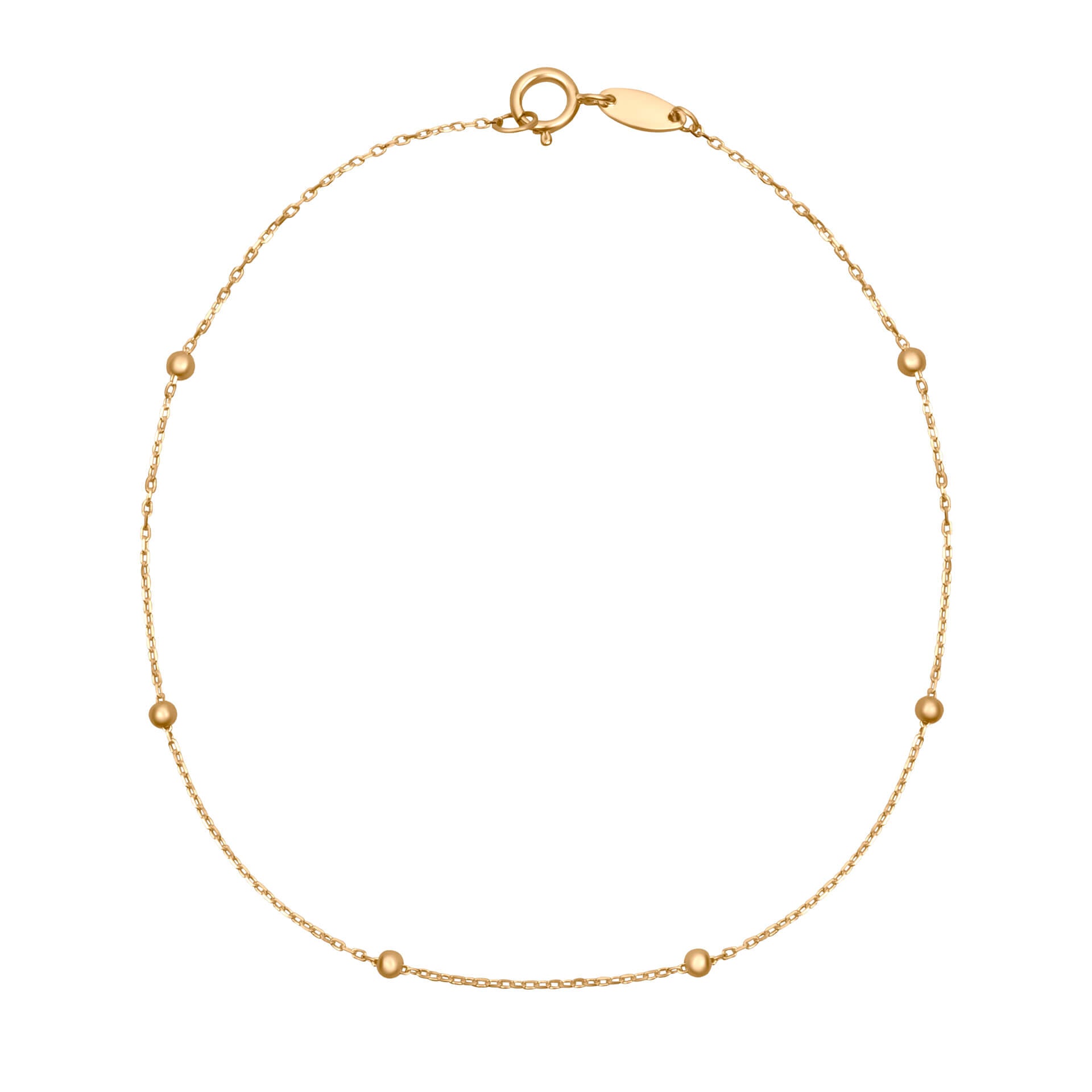 Fine Ball Station Bracelet