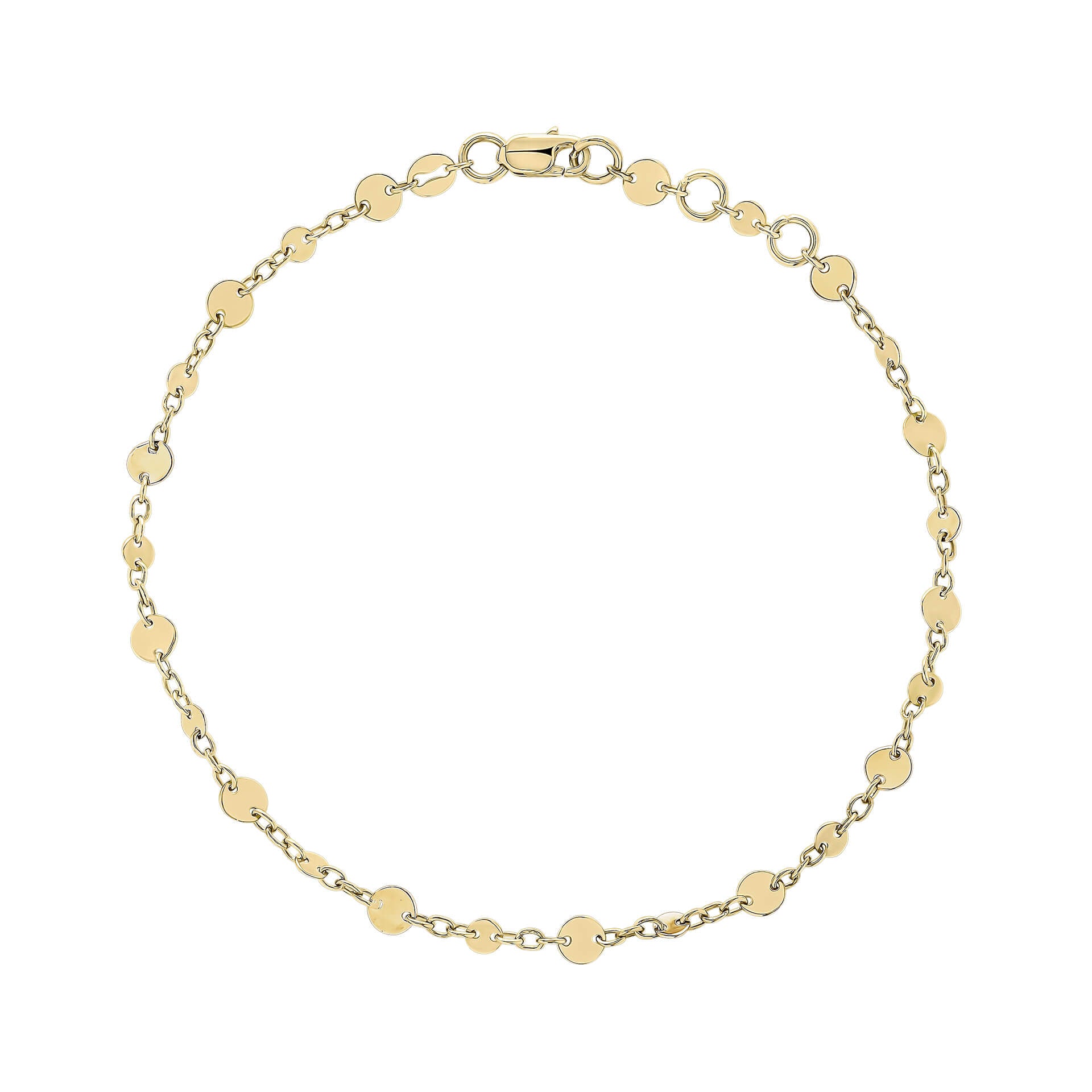 Discs and Chain Bracelet