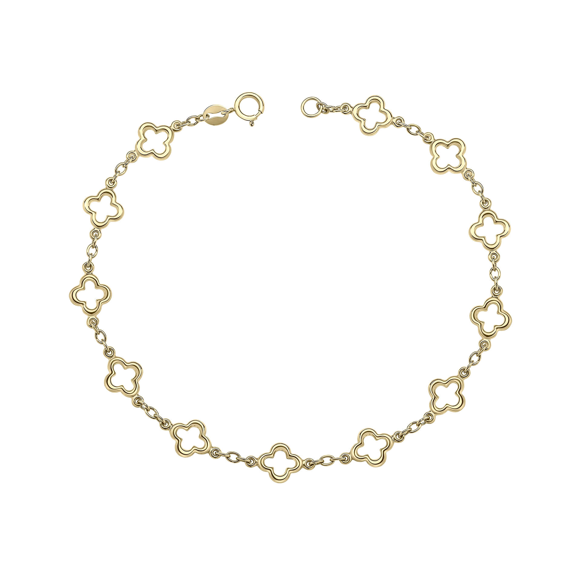 Quatrefoil Station Bracelet