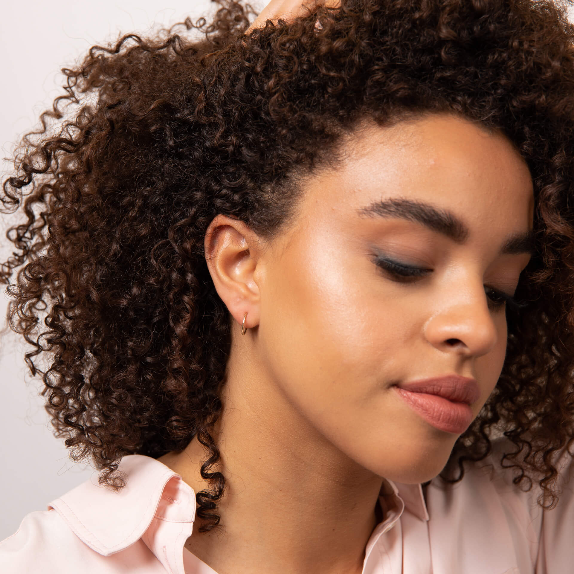 Rope Effect Hoop Earrings
