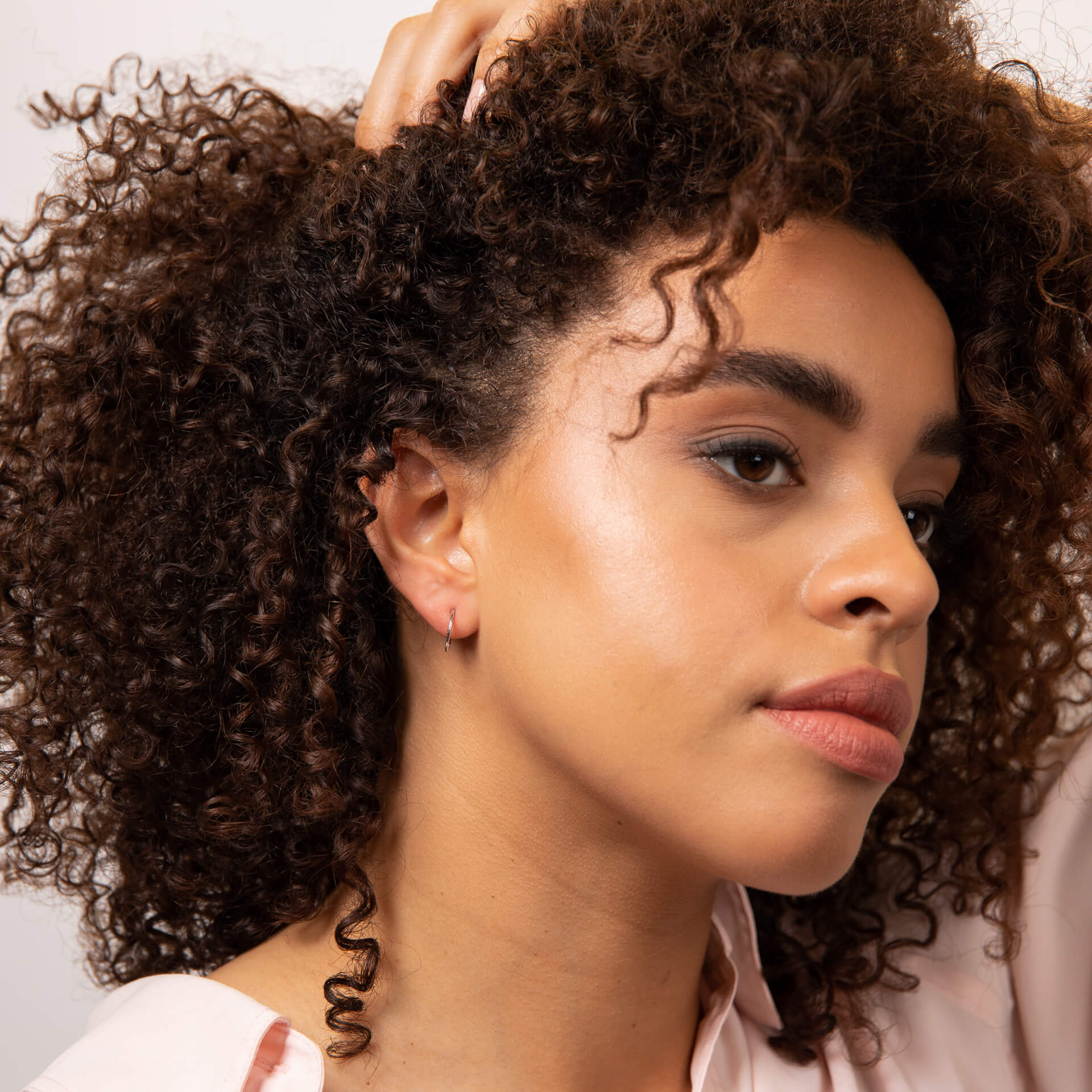 Rope Effect Hoop Earrings