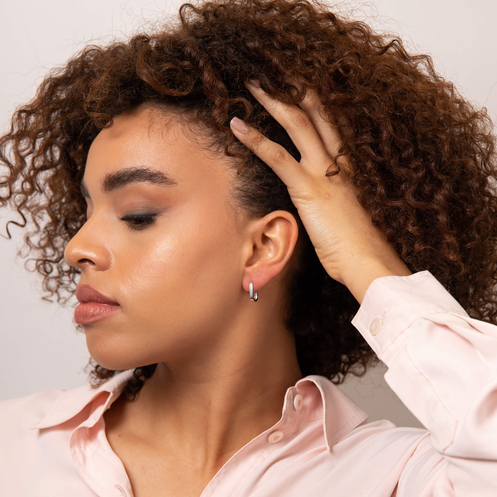 U Shape Hoop Earrings