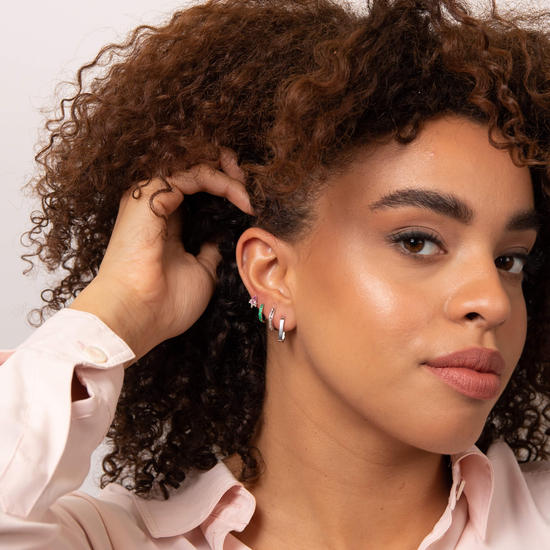 U Shape Hoop Earrings