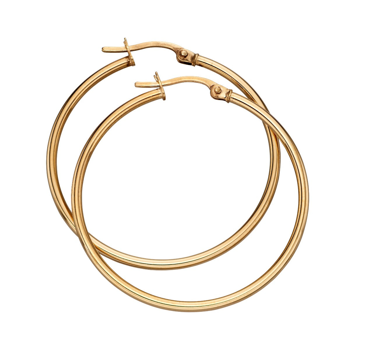 30mm Hinged Hoop Earrings