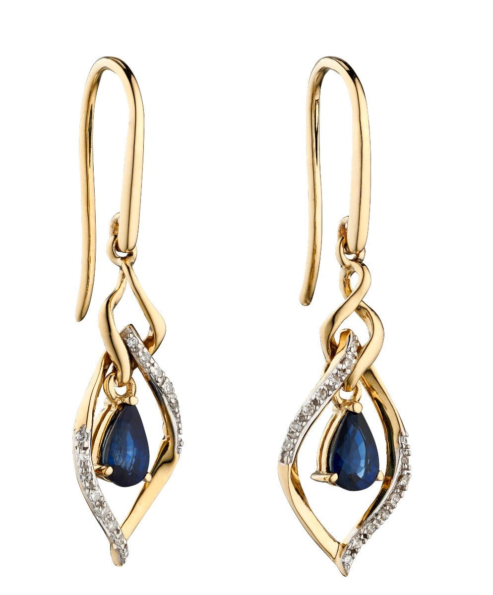 Double Drop Open Marquise Earrings