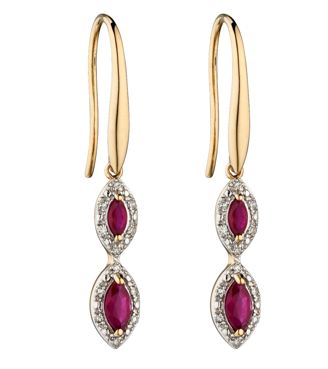 Marquise Double Drop Earrings