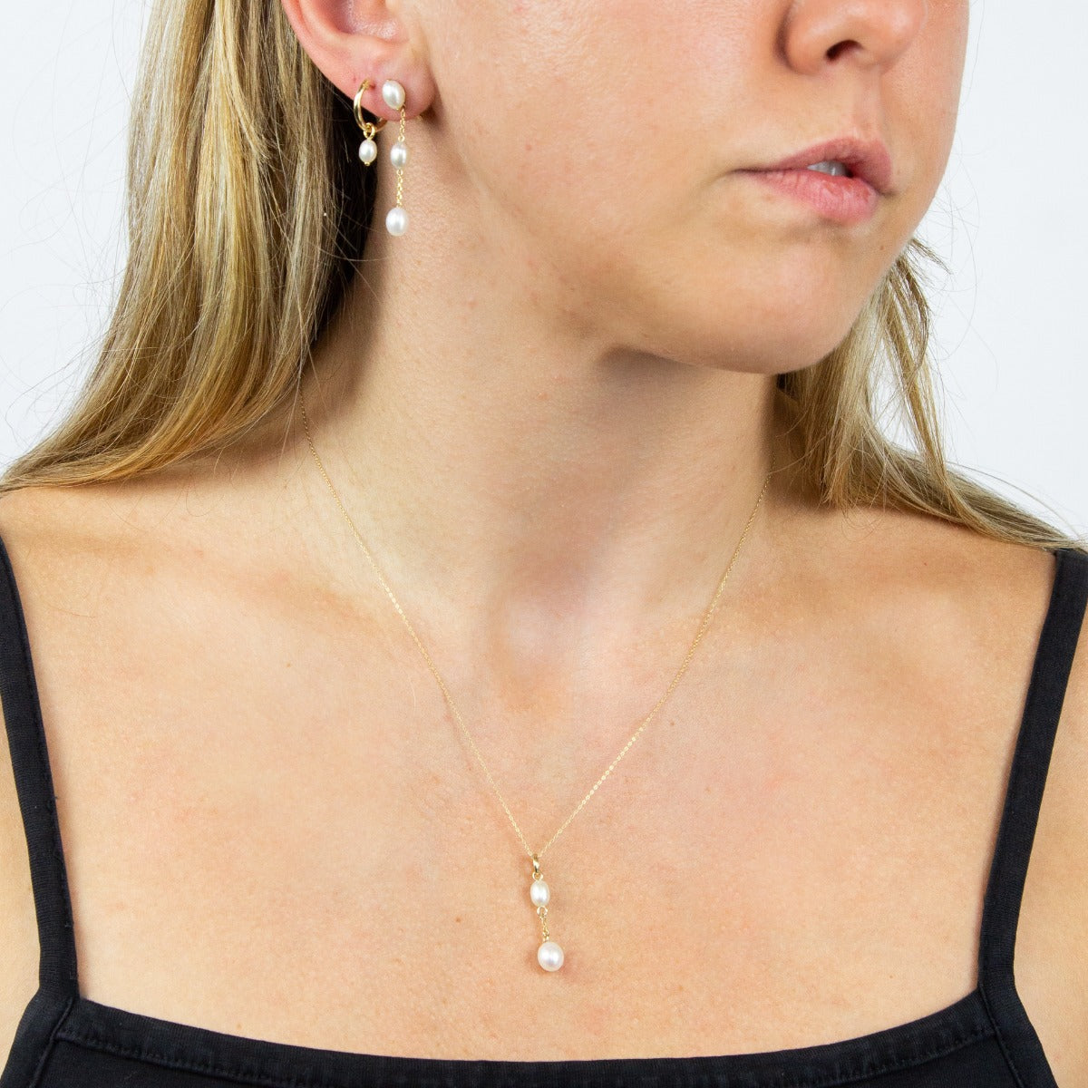 Freshwater Pearl Hoop Earring Charms