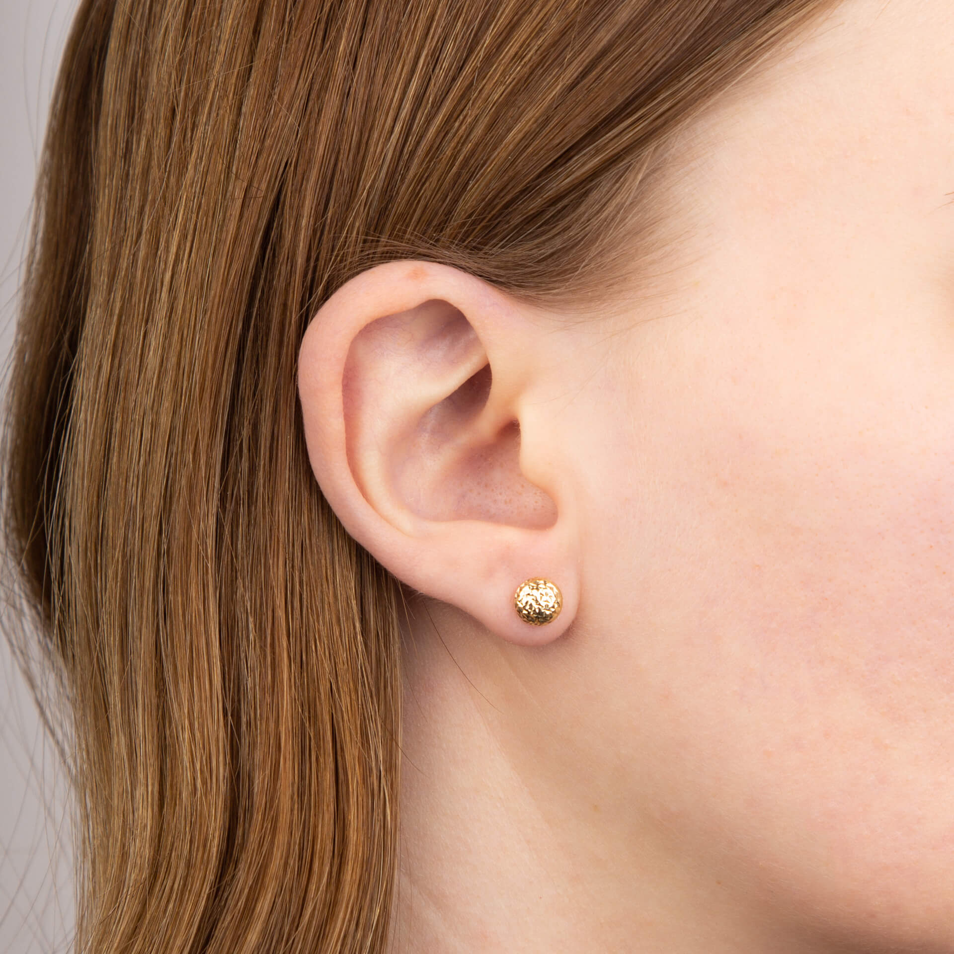 Textured Ball Stud Earrings