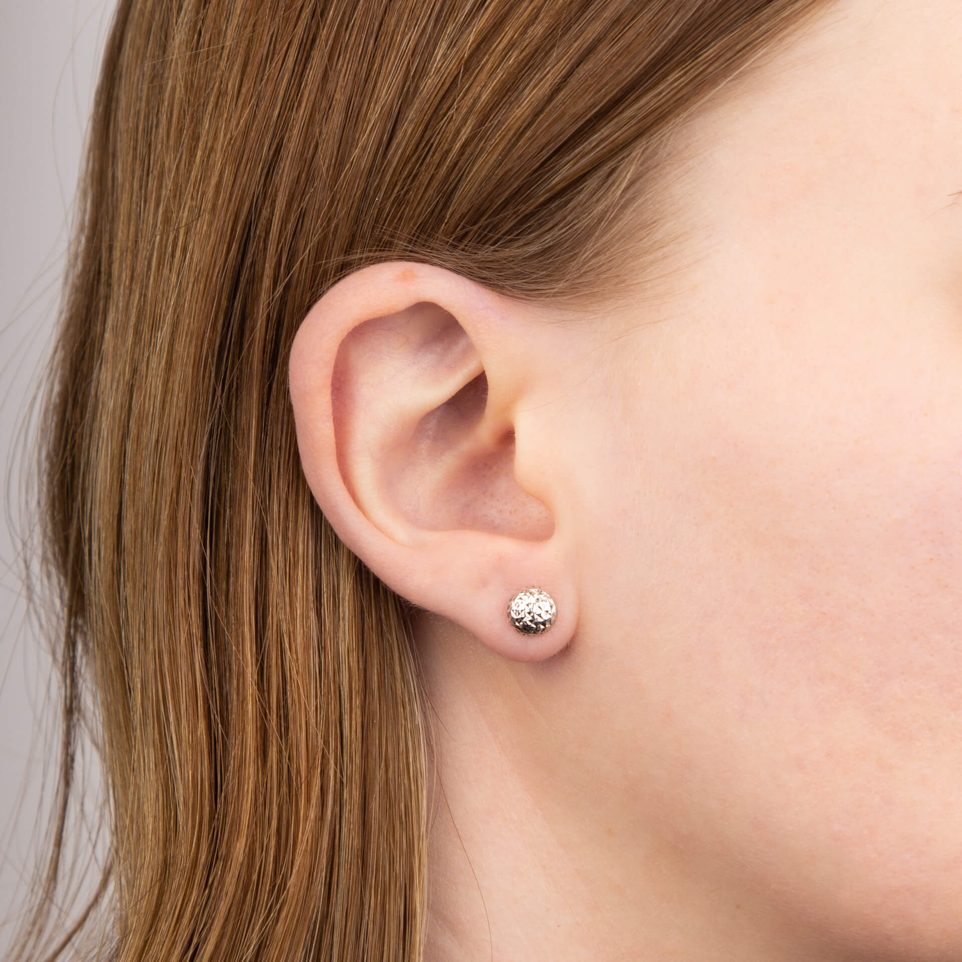 Textured Ball Stud Earrings