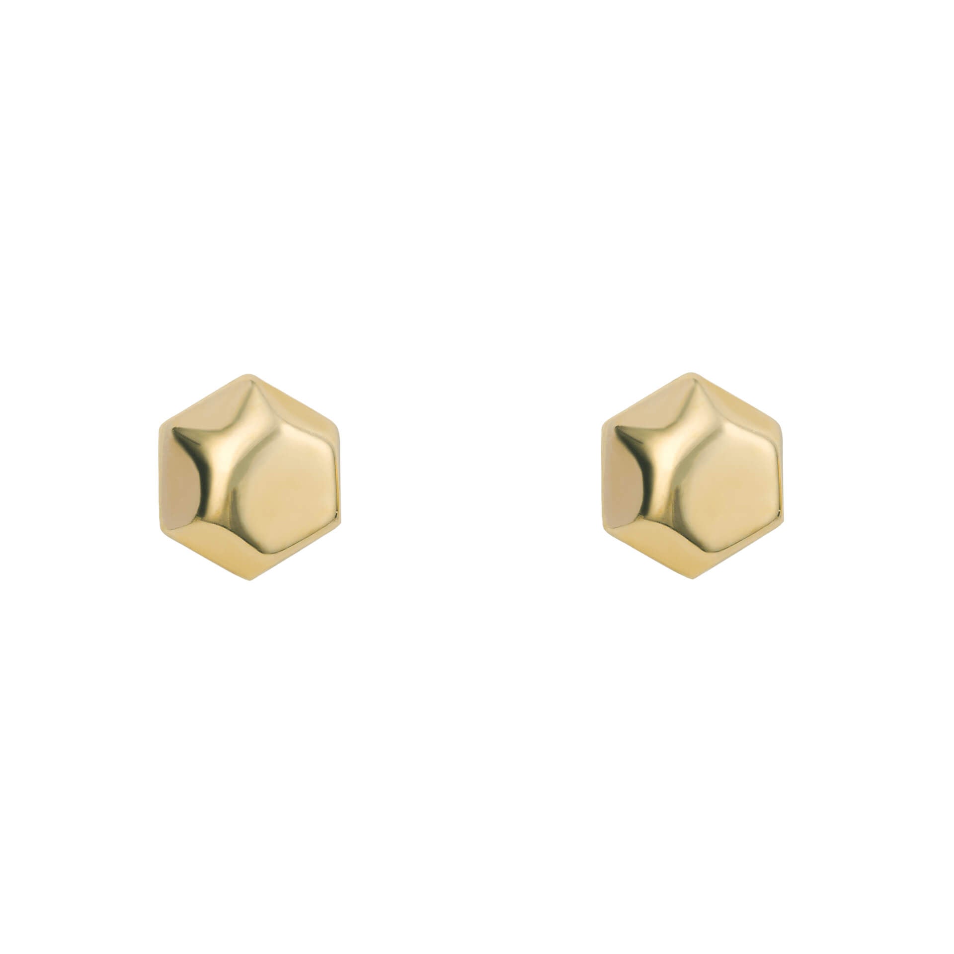 Hexagon Stud Earrings