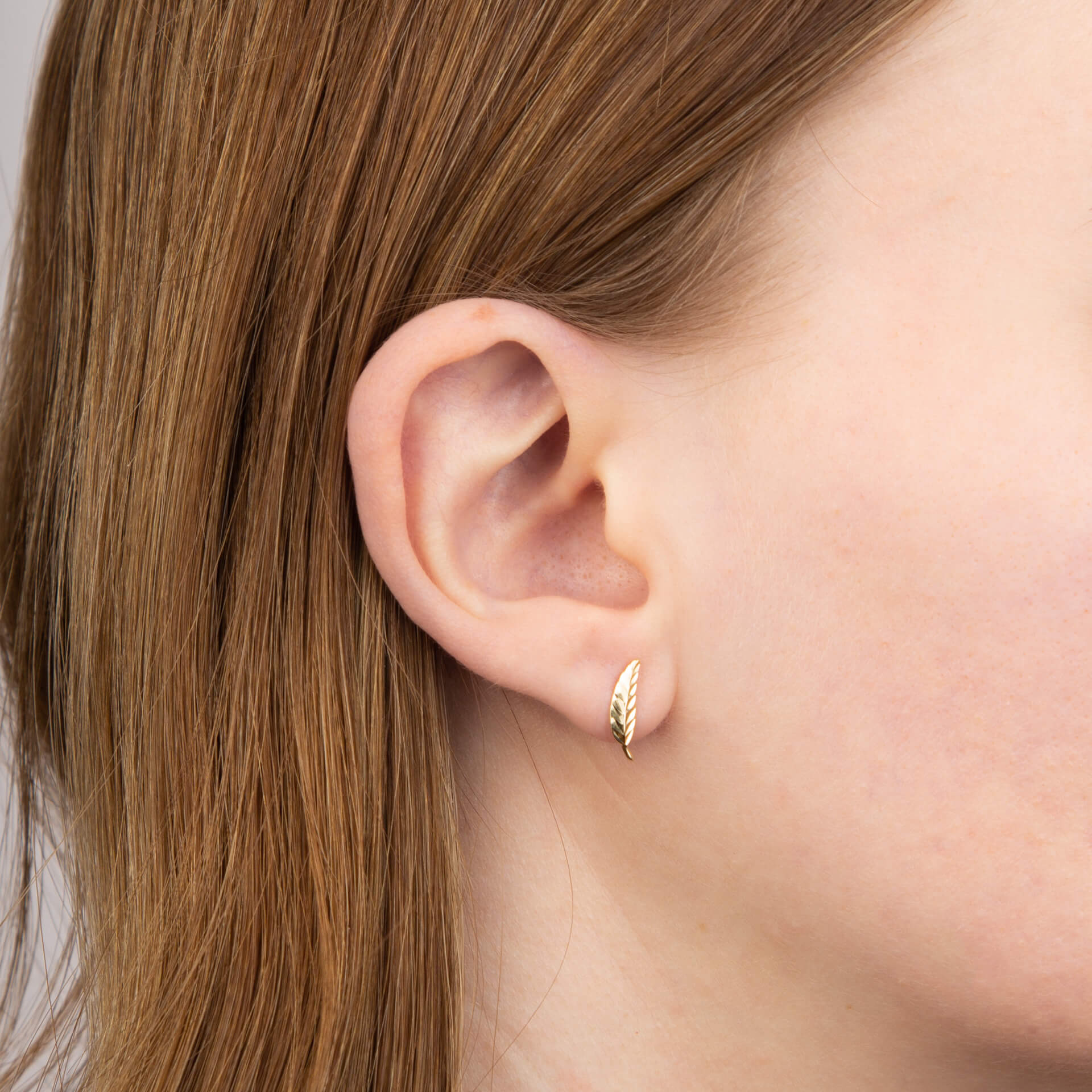 Feather Stud Earrings