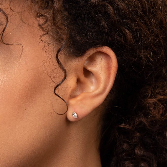 Pear Cut Stud Earrings