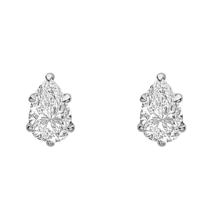 Pear Cut Stud Earrings