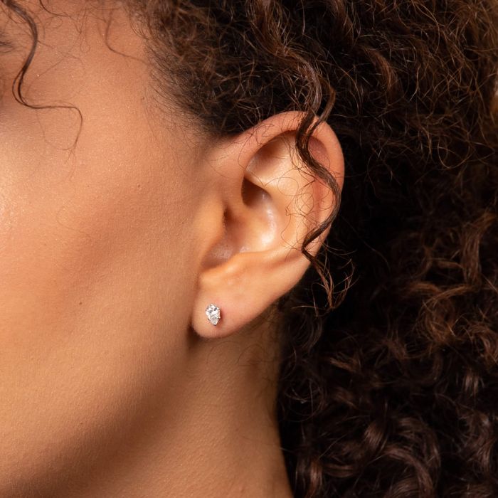 Pear Cut Stud Earrings