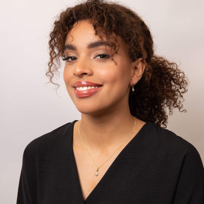 Pear Cut Knife Edge Hoop Earrings