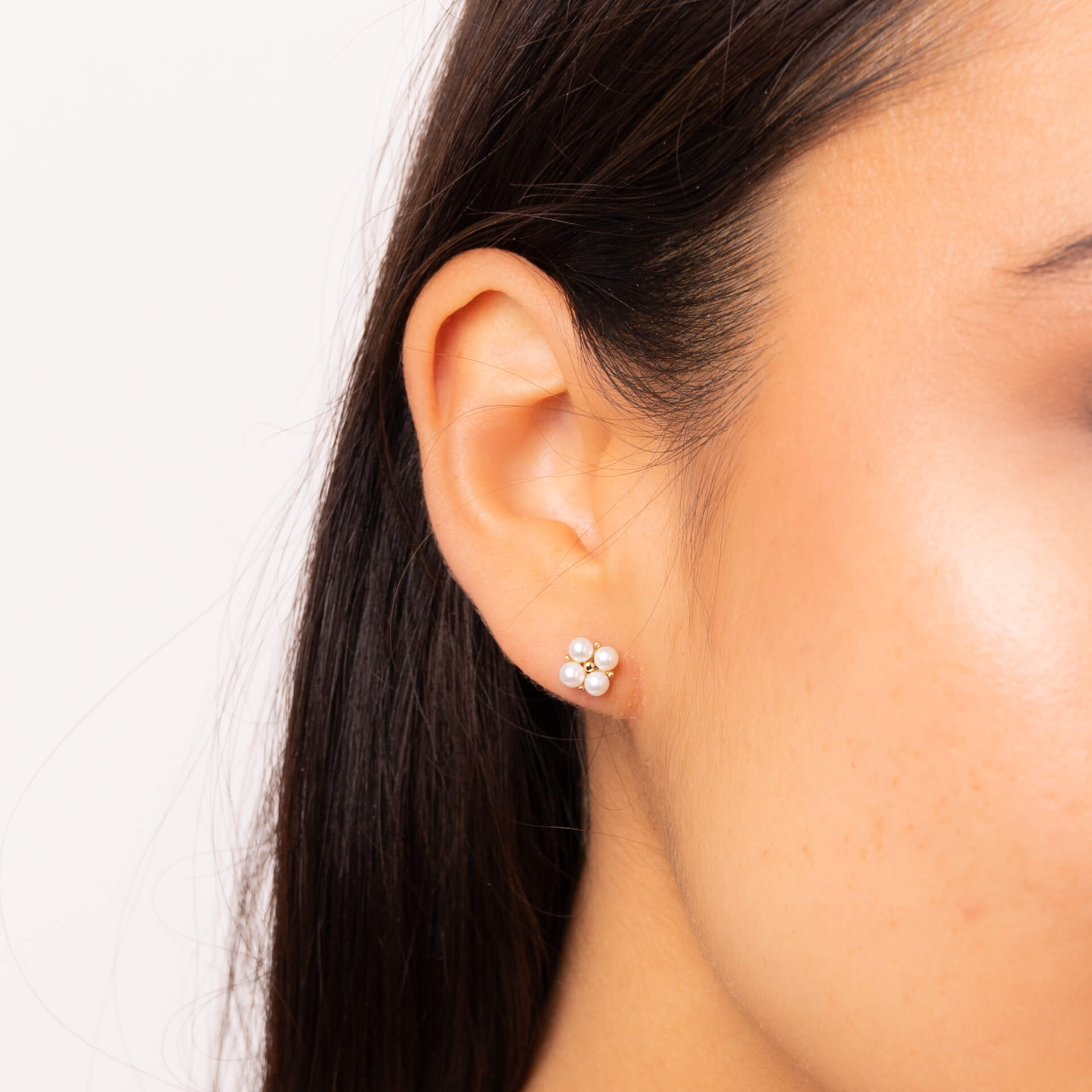 Floral Freshwater Pearl Earrings
